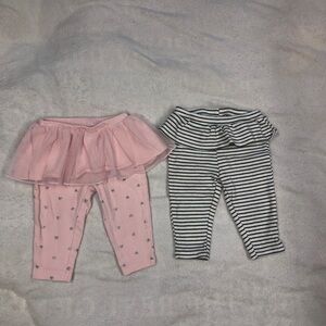 5 for $10 Carter's EUC 2pc Tutu Legging pants 6M